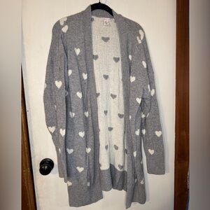Sincerely Jules Gray Heart Cardigan